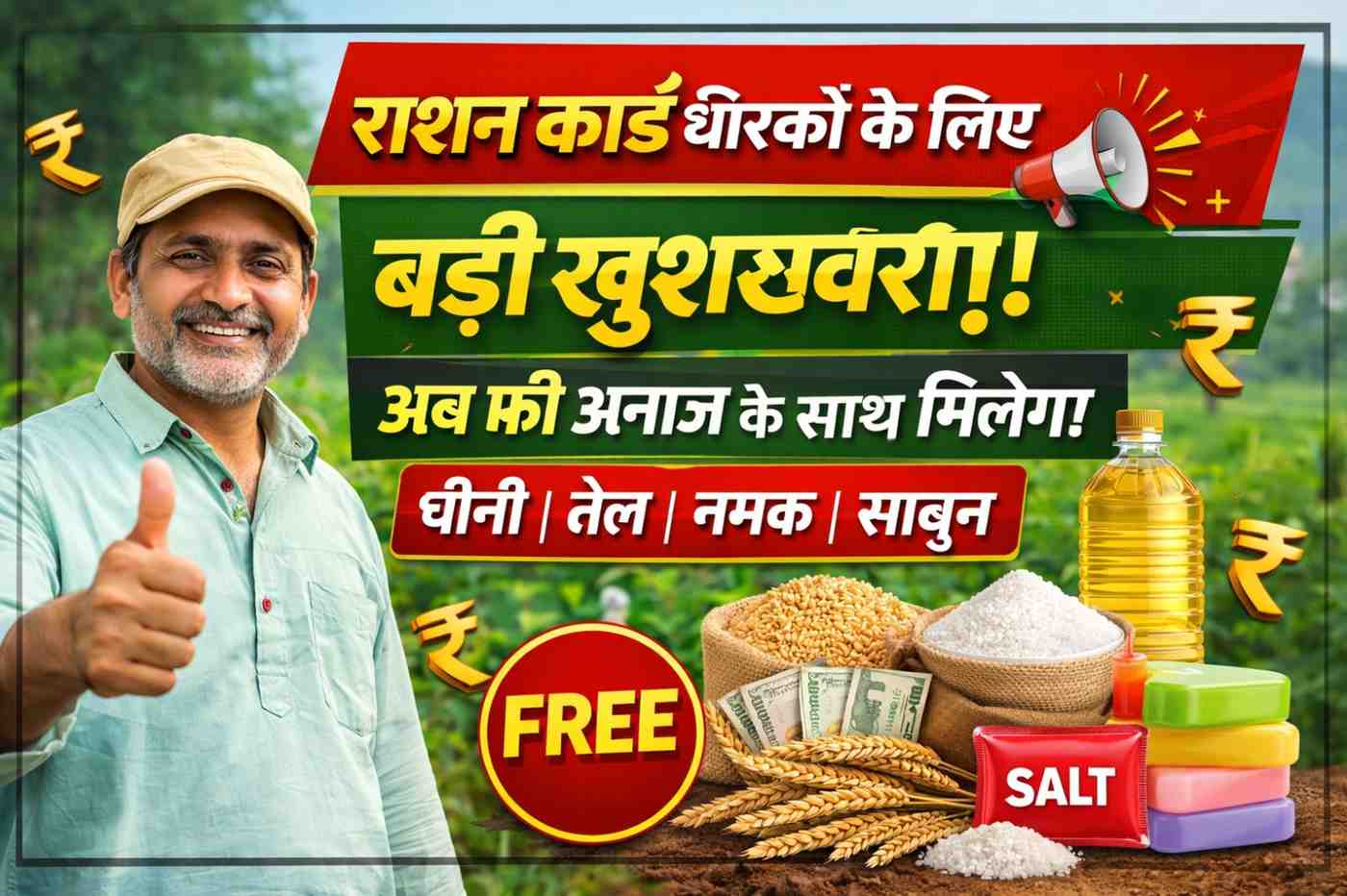 राशन कार्ड धारकों के लिए बड़ी खुशखबरी