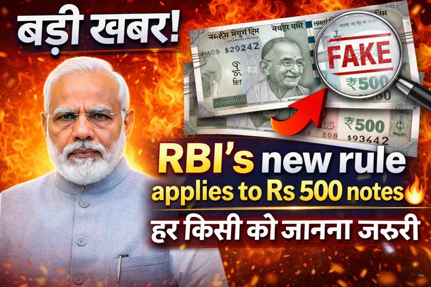 RBI's new rule applies to Rs 500 notes