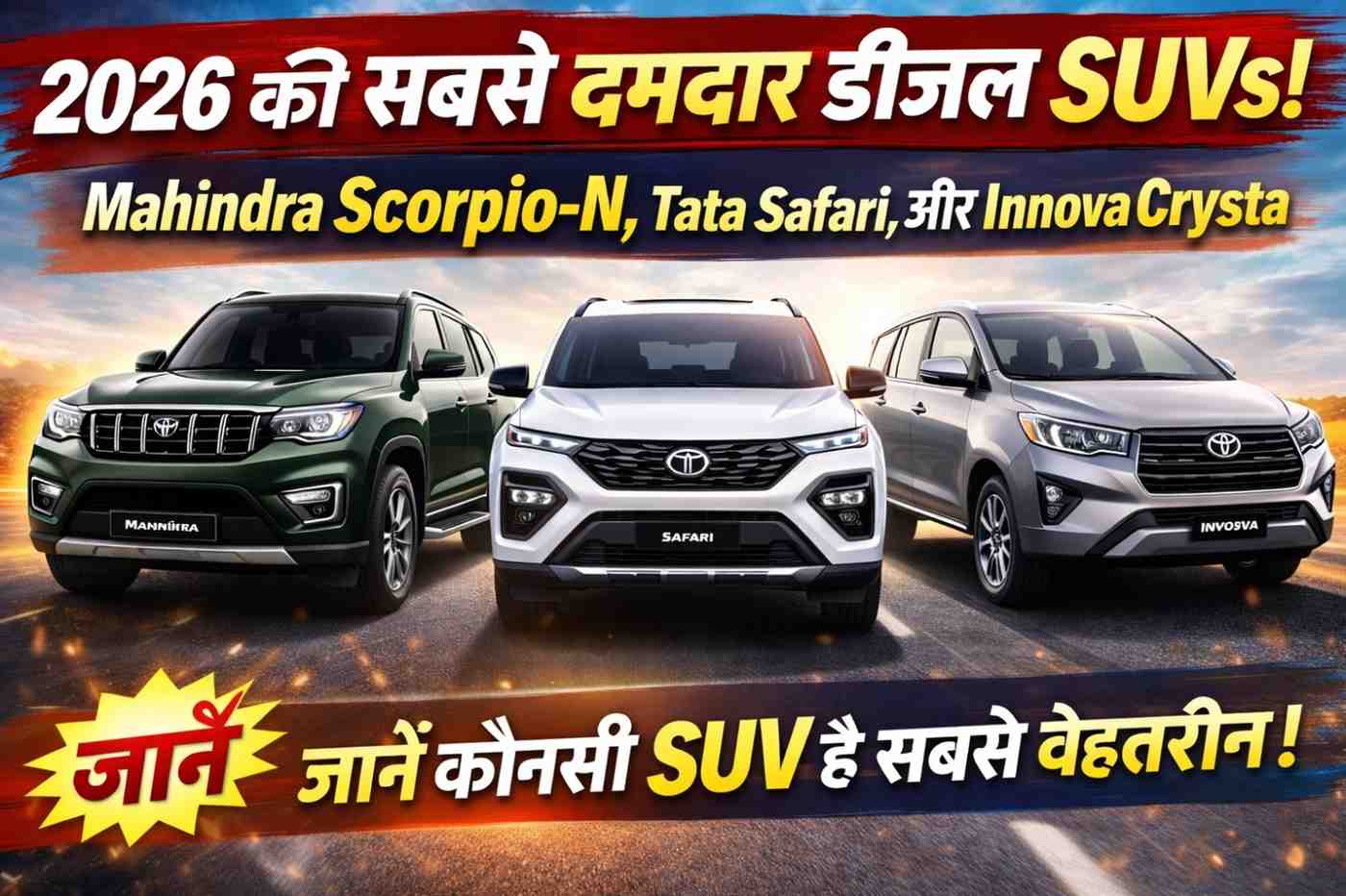 Top Diesel SUVs in India 2026