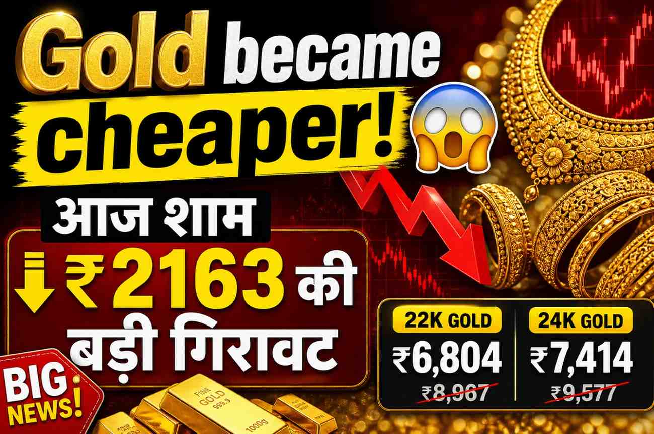 Gold became cheaper
